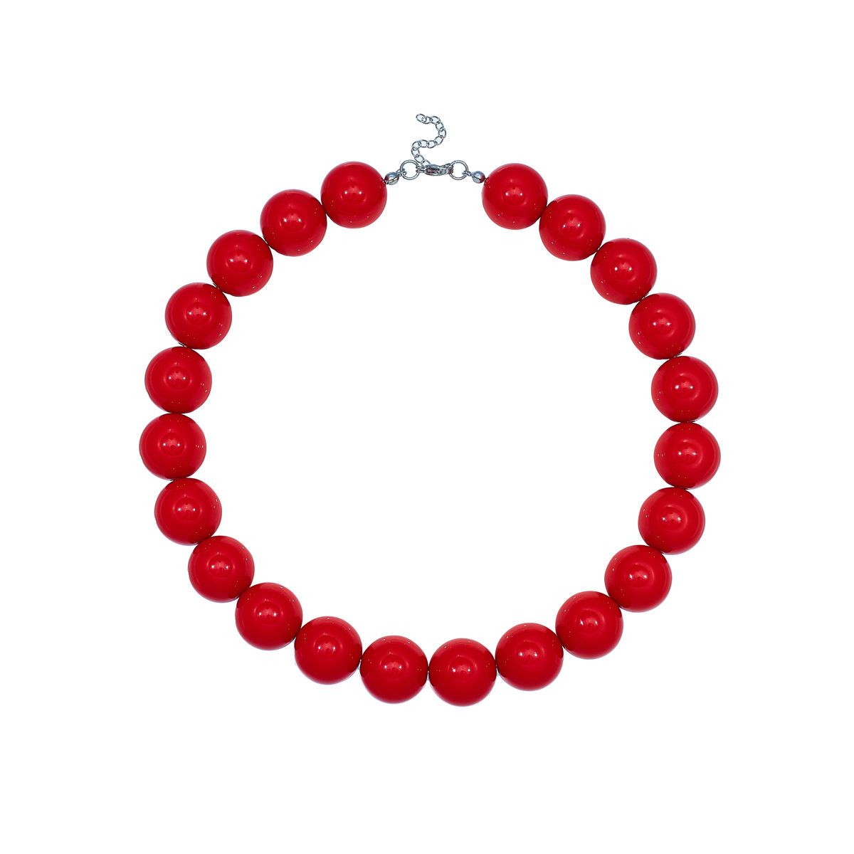 red necklace 45+5cm