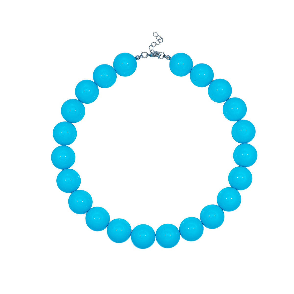 blue necklace 45+5cm