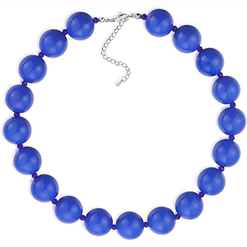 Deep blue necklace 45+5cm