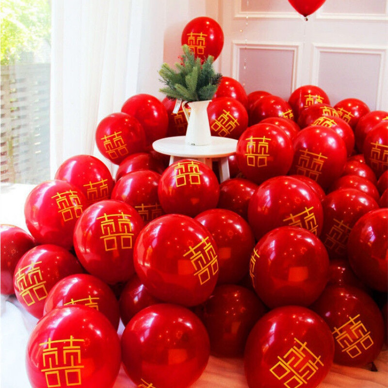 Happy word garnet red 100 PCS