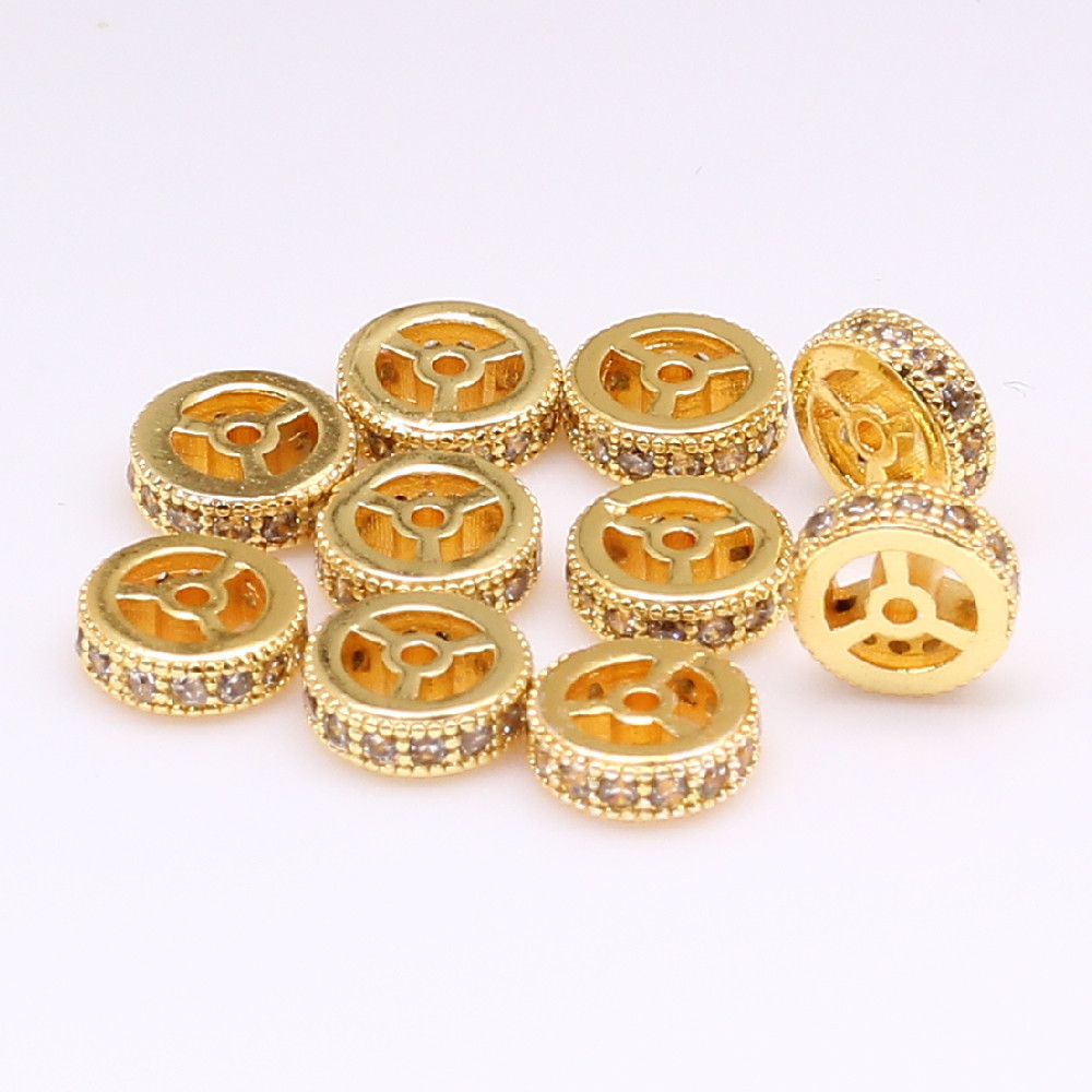 18K gold plated 6mm