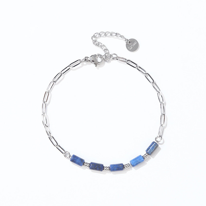 1:Stainless steel   Lapis lazuli