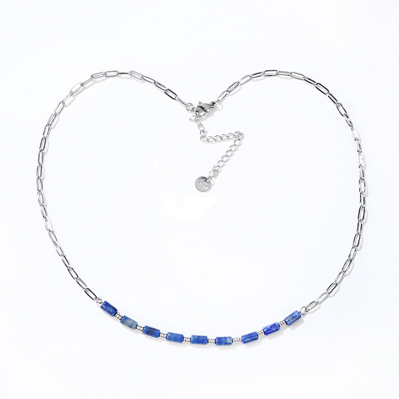 1:Stainless steel   Lapis lazuli