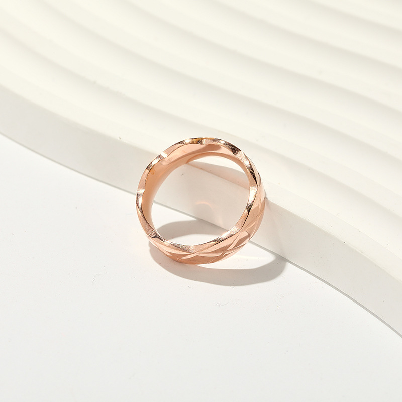 rose gold color plated US Size #5