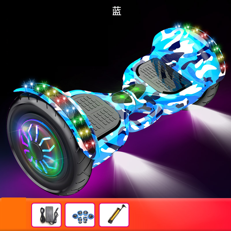 10 inches Glow wheel camo blue