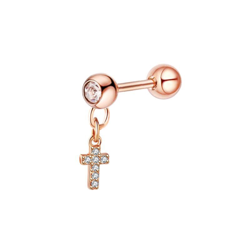 Rose gold cross