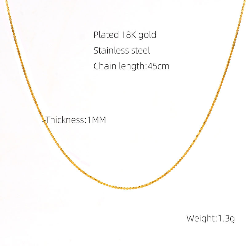 1mm thin s chain