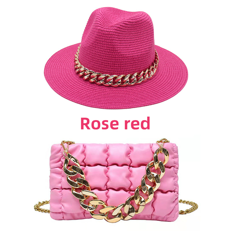 Rose hat and bag