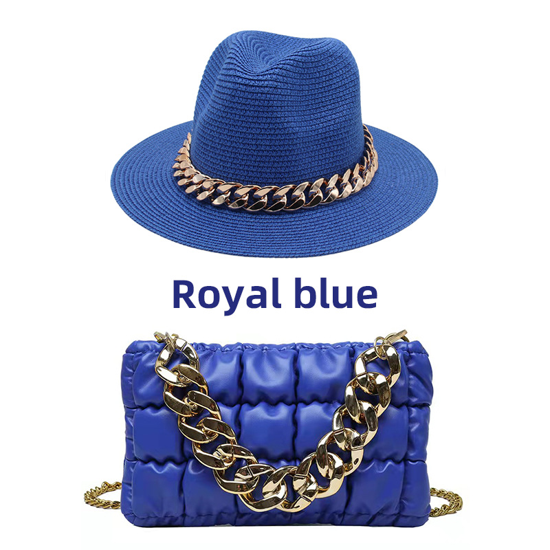 Royal Blue hat and bag