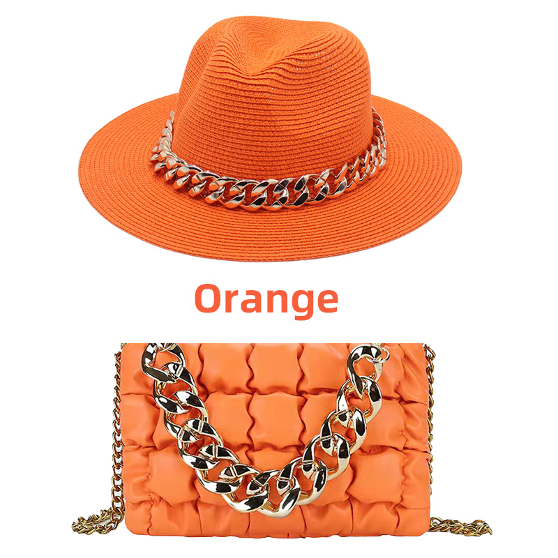 torrid orange hat and bag