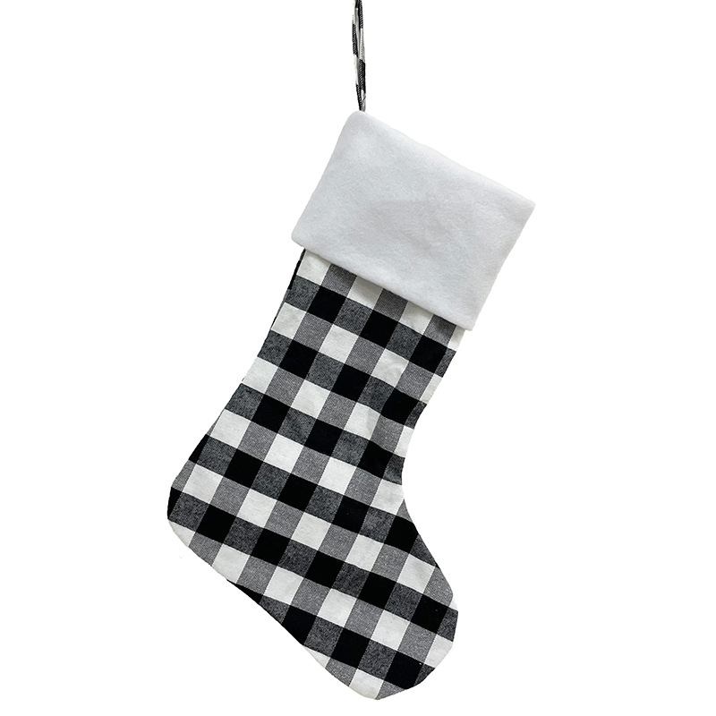 Black and white plaid-single pack