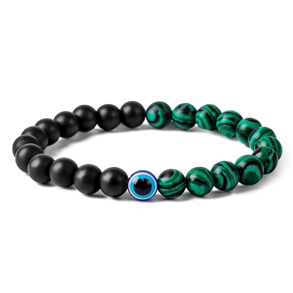 7:Black agate malachite