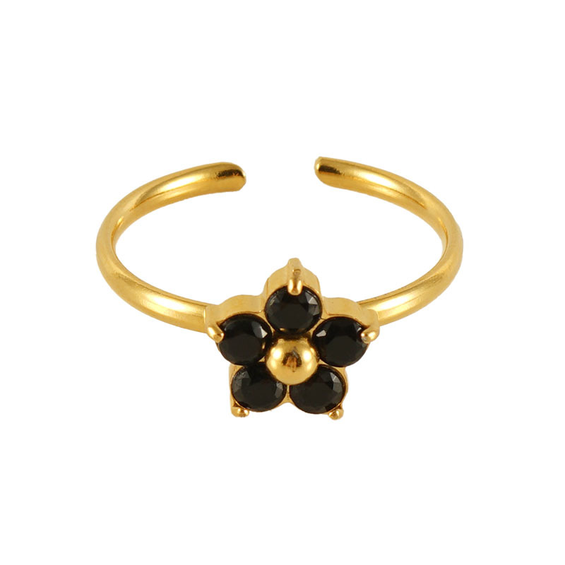 9:Flowers black zirconium