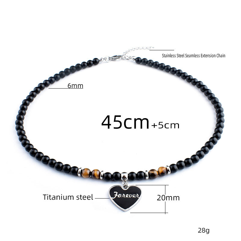 Tiger Eye Peach Heart Section