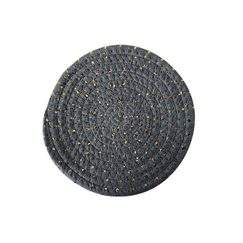 Dark gray gold dots