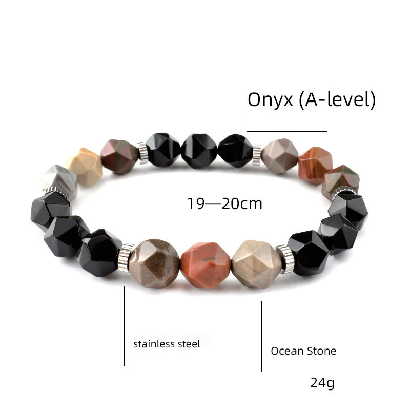 1:Marine stone black agate