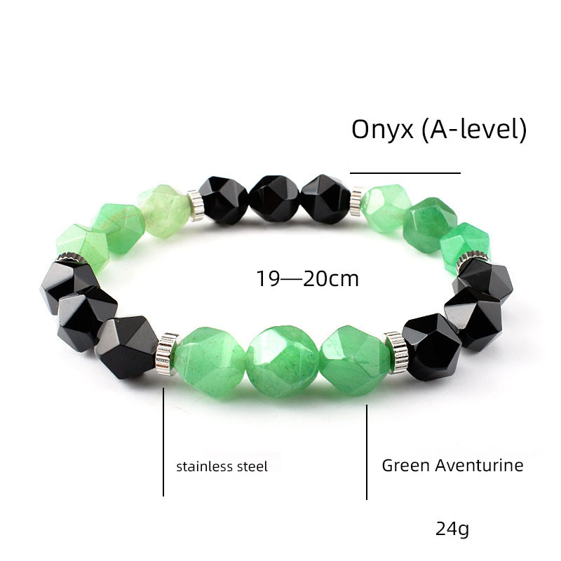 2:Green Dongling black agate