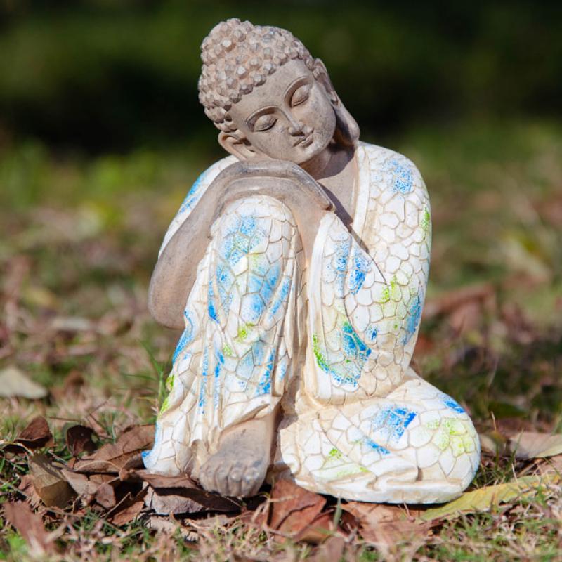 Medium Garden Sleeping Buddha 15x15x21cm