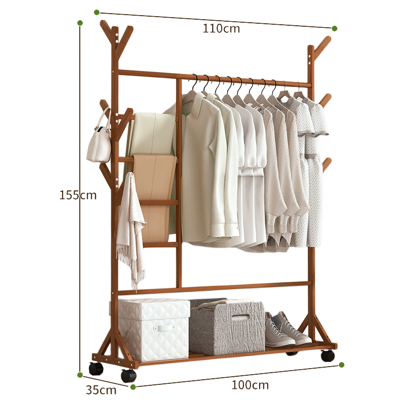 9 Option - Tea-colored 100 pants rack