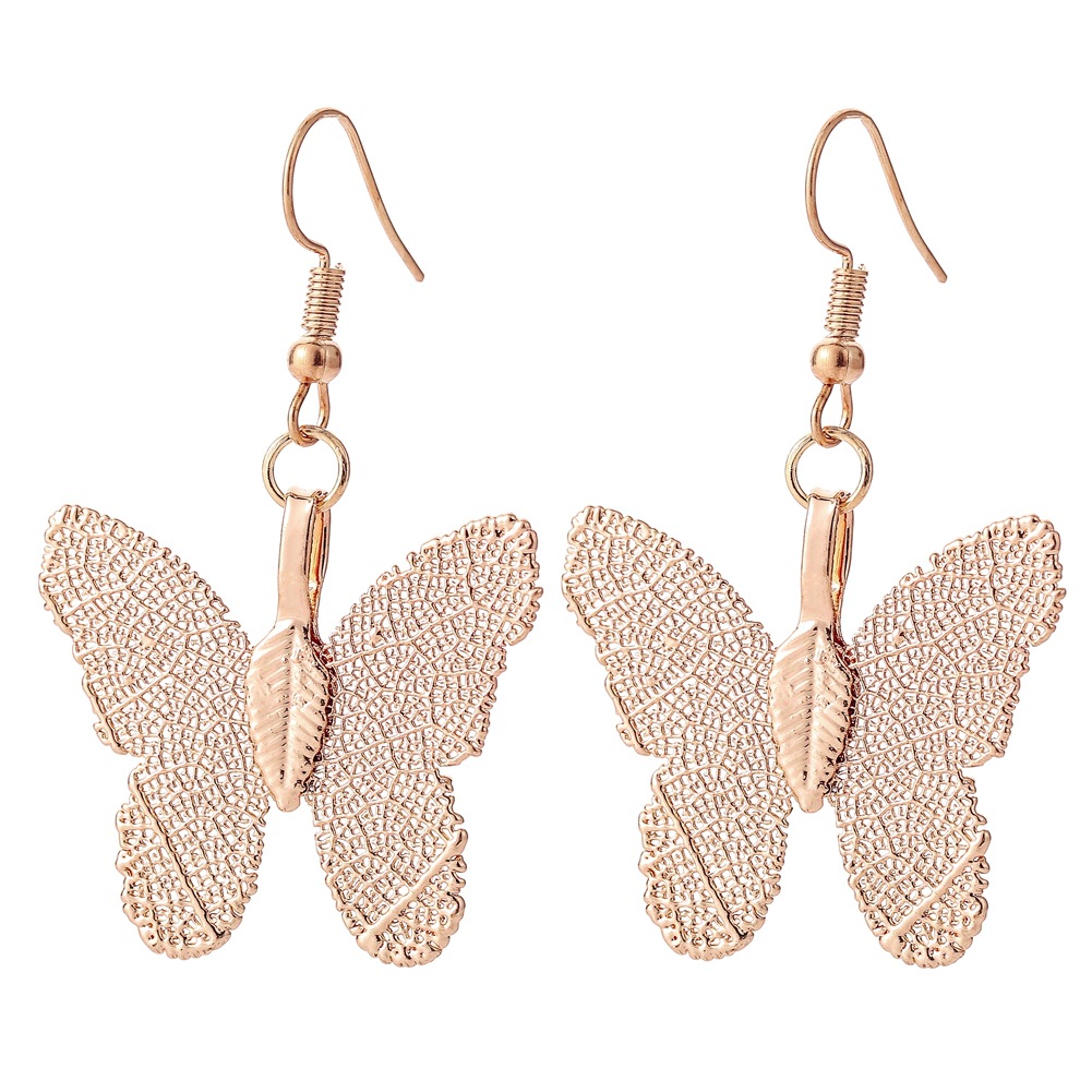 Rose gold earrings