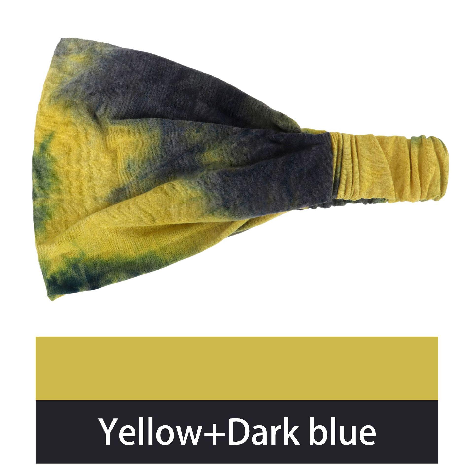 Yellow and dark blue