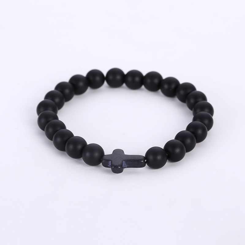 Matte black beads