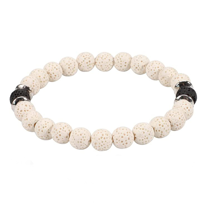 2 Black   White - Volcanic bracelet