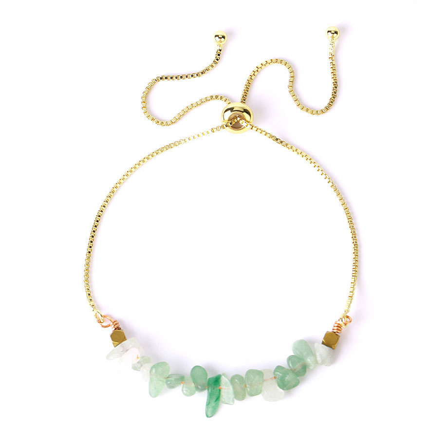 Green Aventurine-Gold