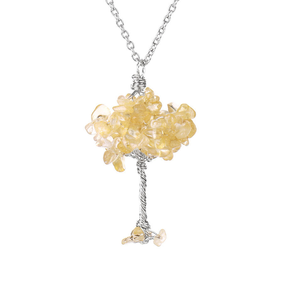 Citrine crystal Chain