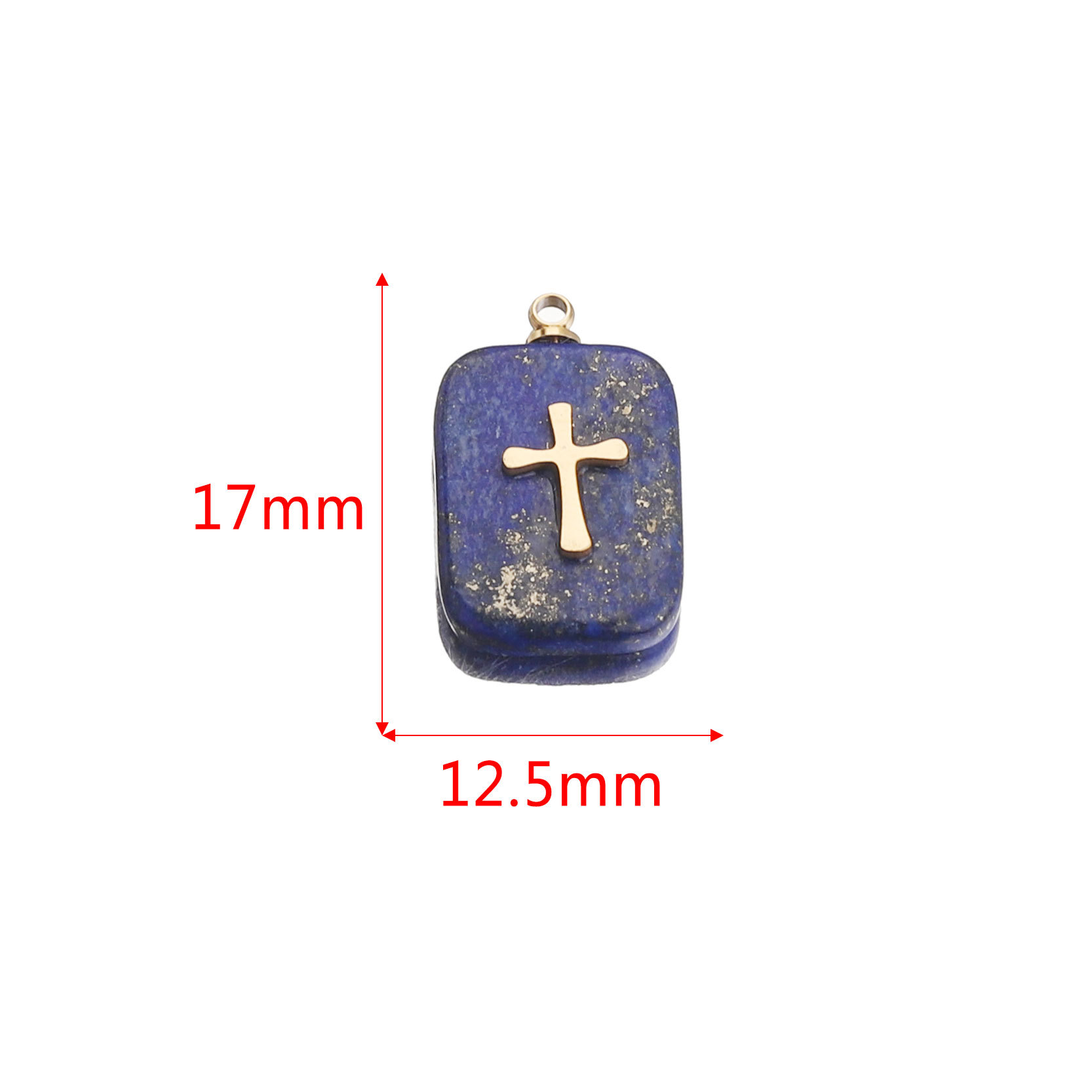 Rectangular bronze-cross