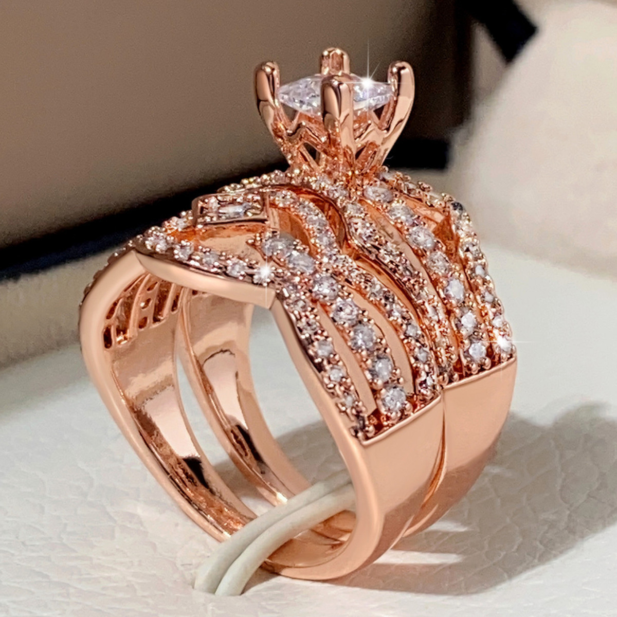 rose gold color US Size #6