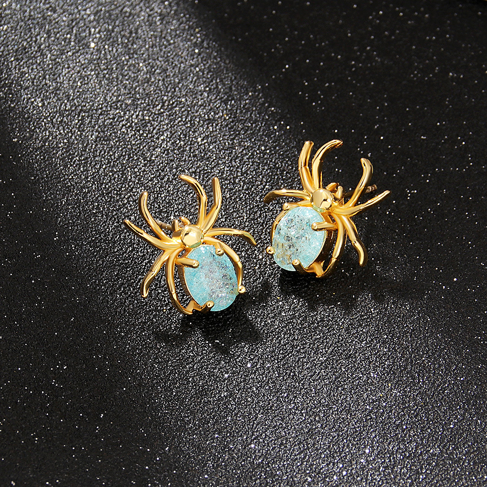 Blue zircon spider