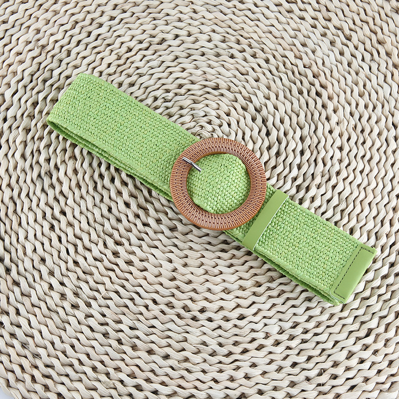 Round button green