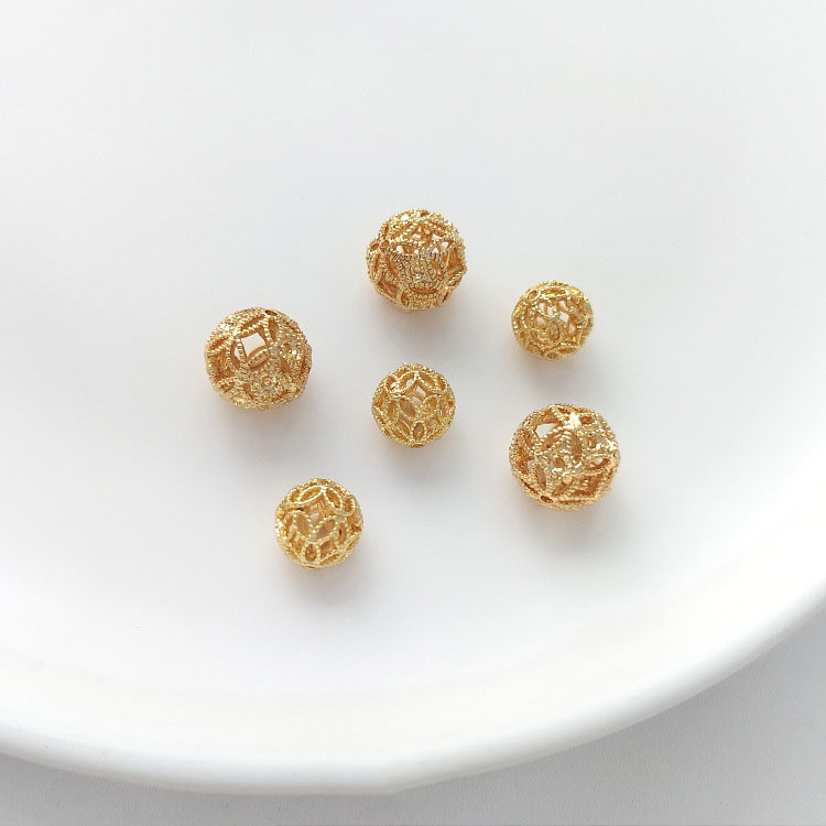 18K true gold 8mm