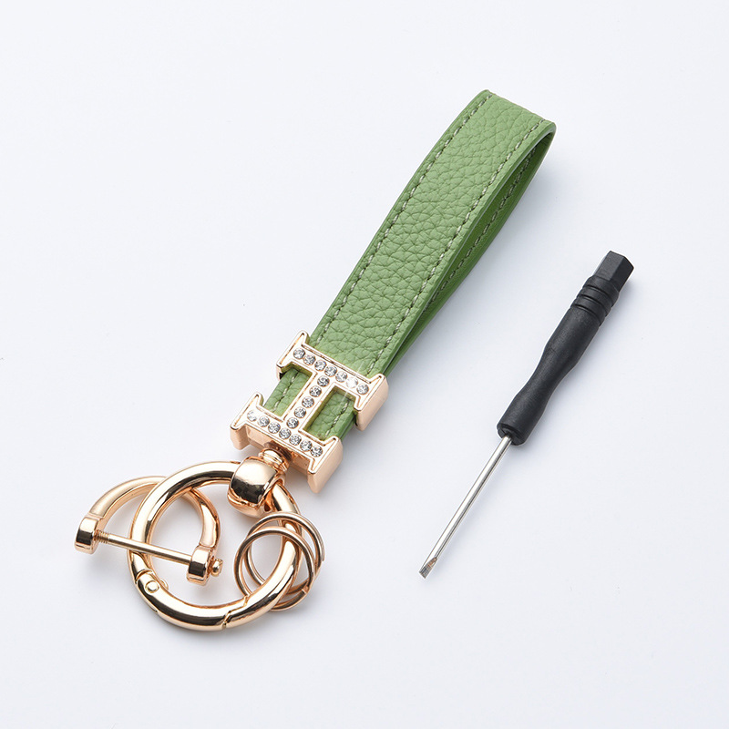 11:H Diamond Gold Buckle Green