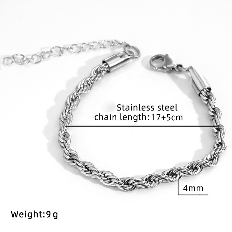 Steel color 4mm, 17  5cm