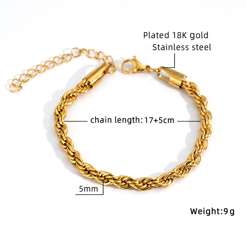 Gold 5mm,17  5cm