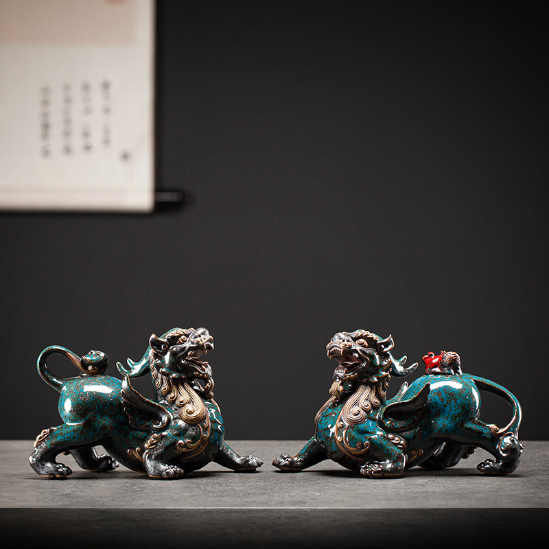 Blue Pixiu pair