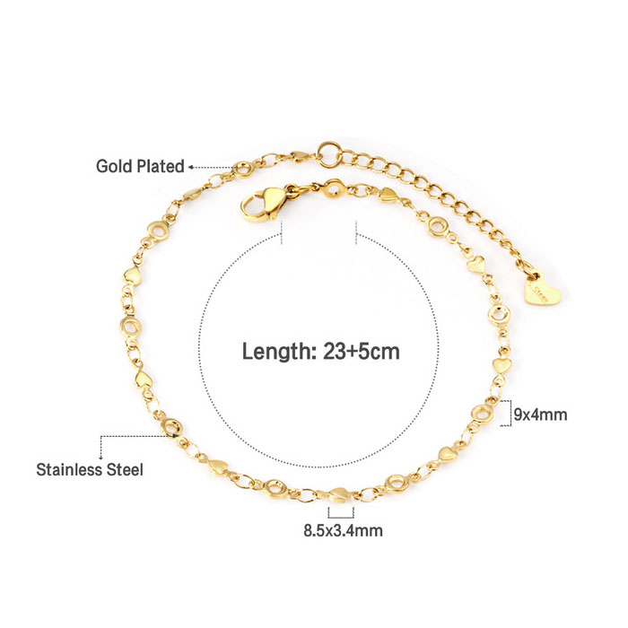 12:Heart circle AN107701G Gold