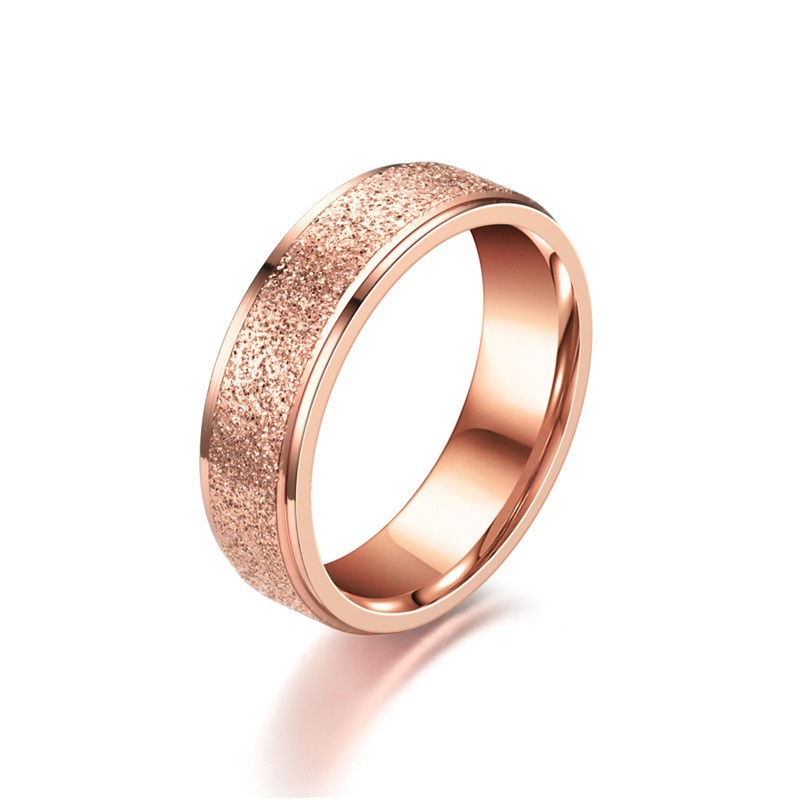 Rose gold (6mm wide) US Size #5