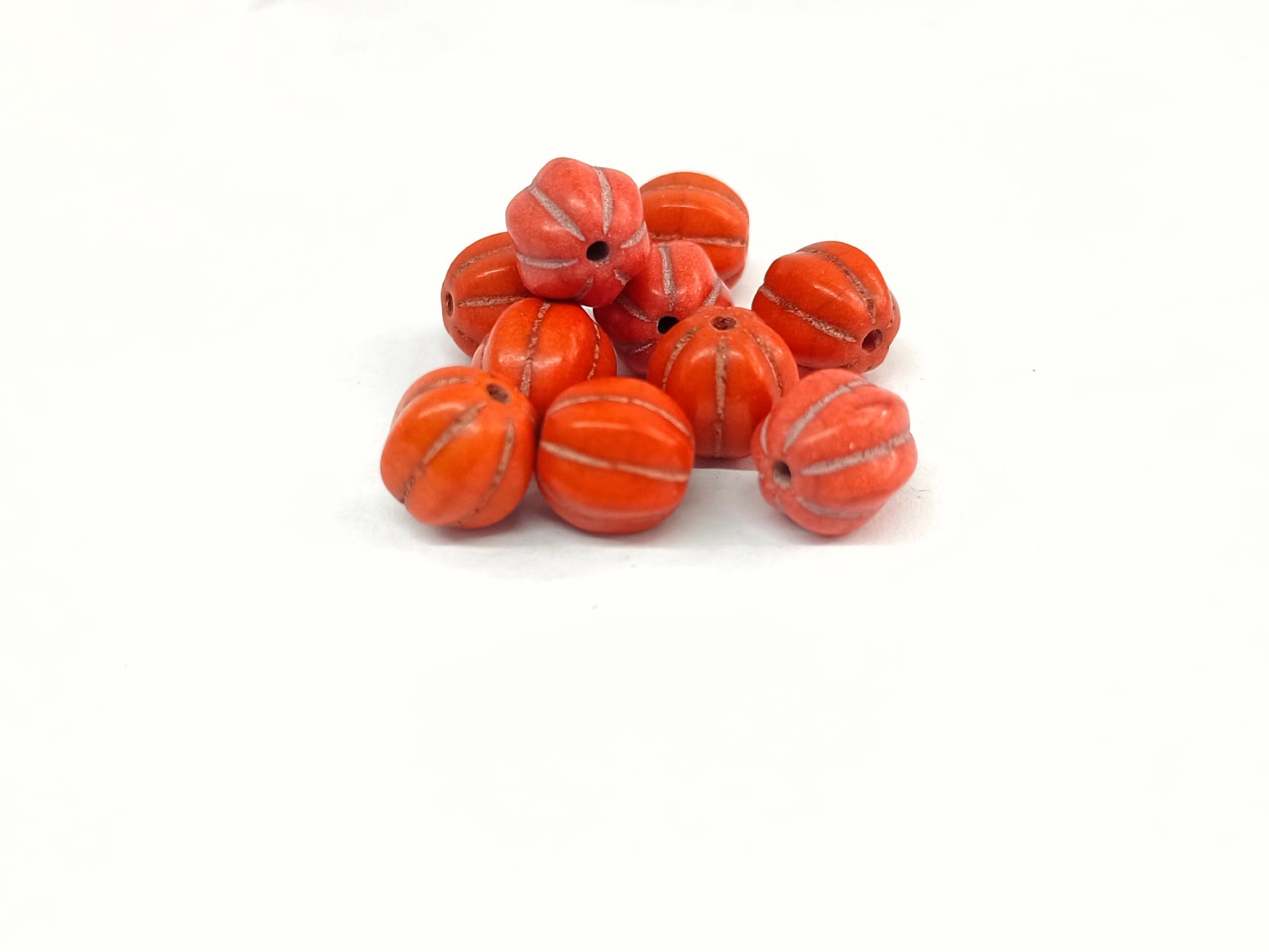 orange 10*10mm about 38 pieces/string