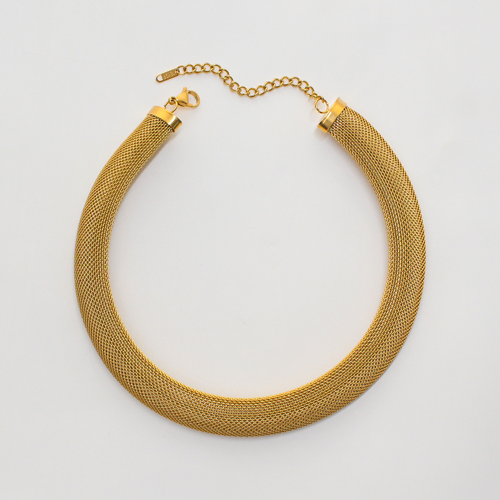 Gold collar 36+7cm 13mm