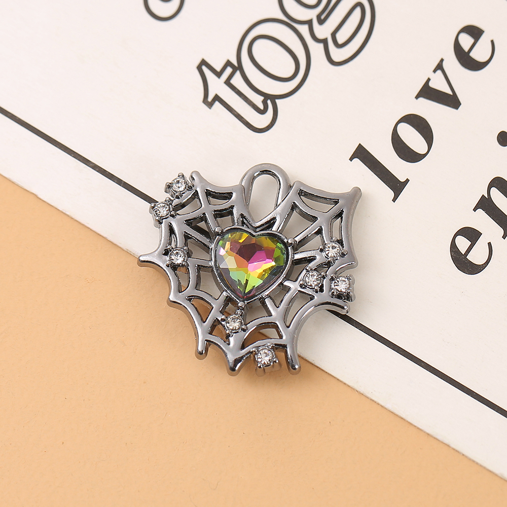 1# Spider Heart Big -AB colored diamond