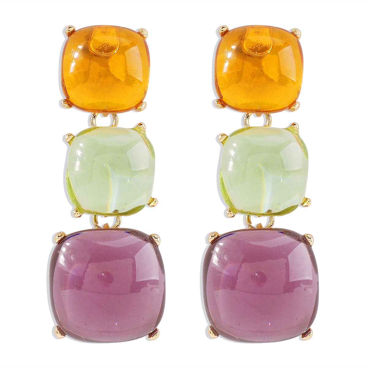 Coloured earrings