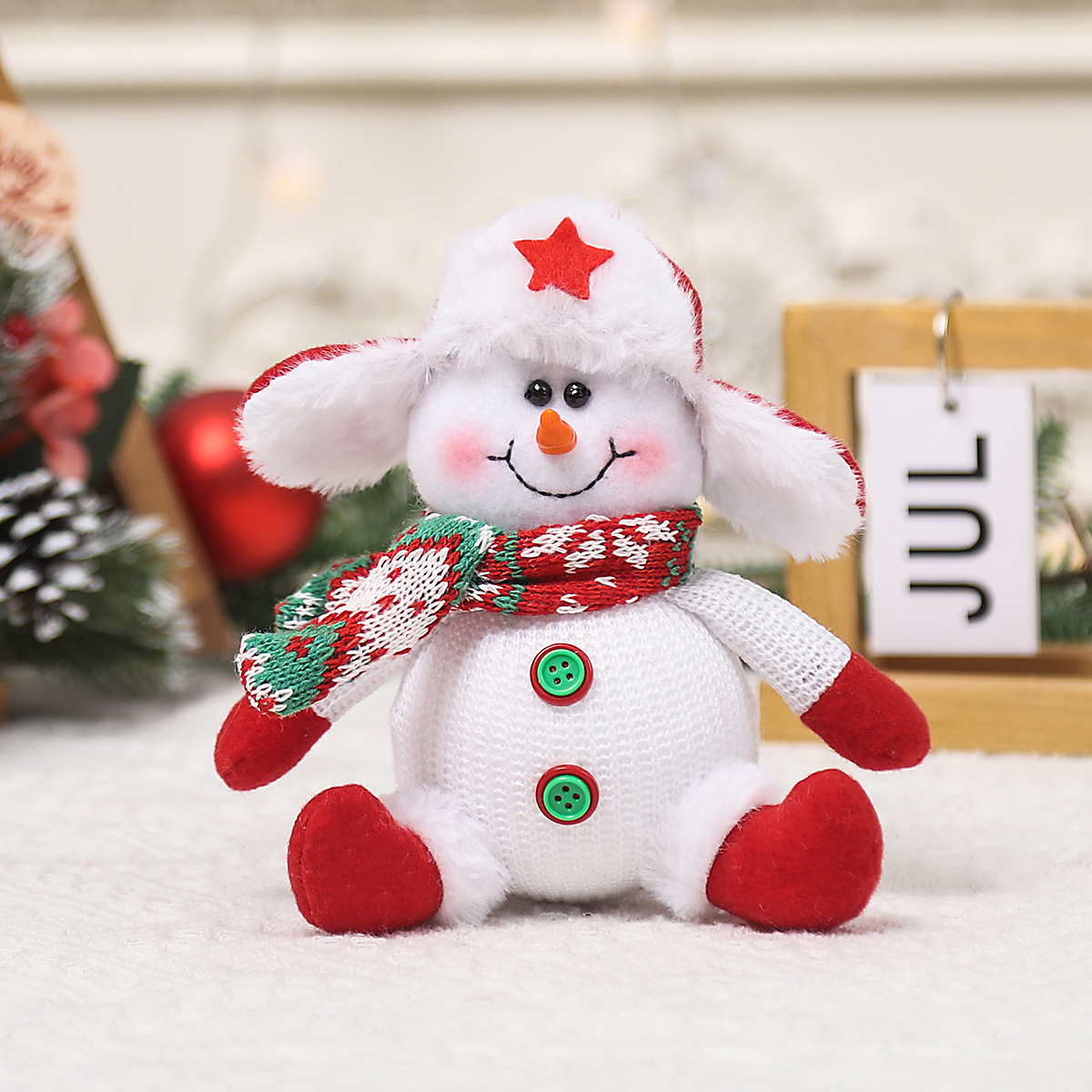 Snowman doll pendant