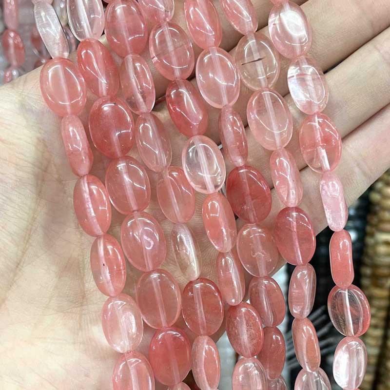 Cherry Quartz 10 * 14mm approximately 28 pieces /