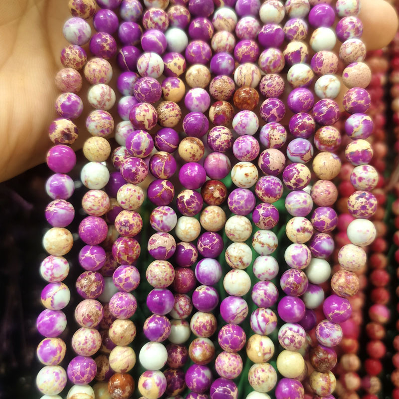 Purple snakeskin 4mm 90 pieces