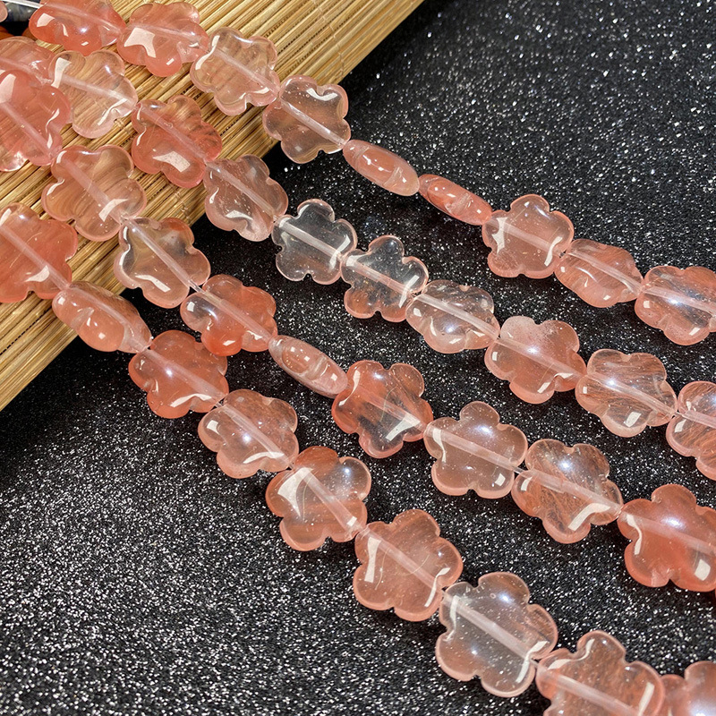 Cherry Quartz 16 * 16 * 6mm about 25 pieces