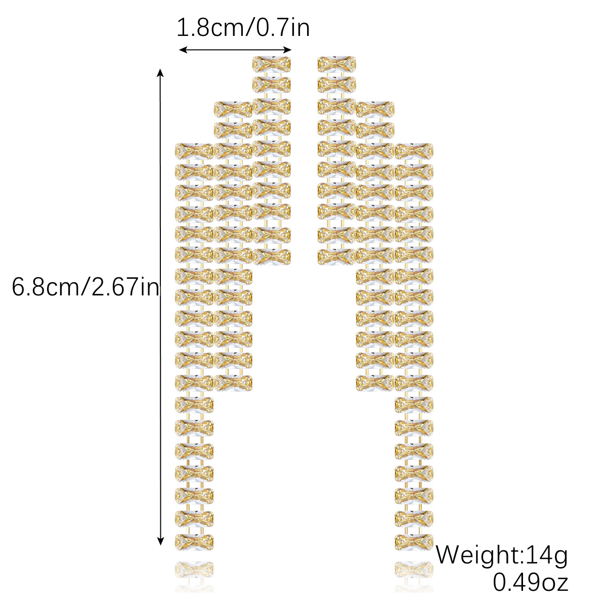 2:Rectangular white zircon