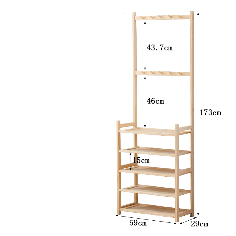 Coat rack   shoe rack 5 layers 60 long